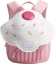 [HELVES] Book Bag for Girls, Colorful Travel Backpack, Colorful Novelty Mushroom Backpack, Preschool Book Bag for Boys & Girls