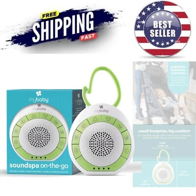 Baby Sound Machine White Noise Nursery Travel Portable Clip 4 Soothing Sounds