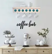 The Kay-Cup Shelf Coffee/Tea Cup Storage 24-Capacity Wall Mounted