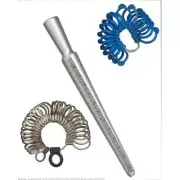 Graduated Ring Mandrel & 2 Ring Sizers Jewelers Finger Gauge Jewelry Sizing Tool