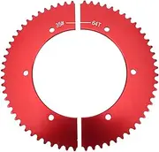 Universal Split Sprocket, 35 Chain 64 Tooth, Lightweight Aluminum Alloy Rear Sprocket for Predator 212, 196, Mini Bike and Go Kart