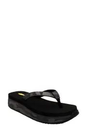 Volatile Untamed Flip Flop in Black Camo at Nordstrom, Size 9