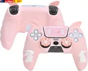 PS5 Controller Skin Set,Soft Silicone Protective Cover Case for PS5 Wireless Con
