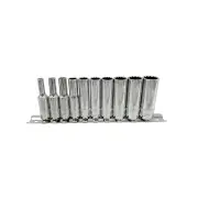 10 Pcs of Chicane 1/4" Drive Metric Deep Socket Set - Chrome Vanadium Steel