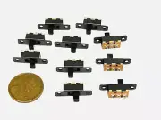 10 Pieces Slide Switch 3-Pin 2-Position small Mini Slider Switches SS-12F16 C50