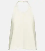 [Wardrobe.NYC] Wardrobe.NYC Halterneck wool top UK 14 white
