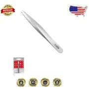 Silver Precision Tweezers - Perfect for Eyebrows & Fine Hair Removal