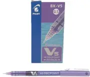 Pilot V5 Liquid Ink Rollerball 0.5 mm Tip (Box of 12) - Violet