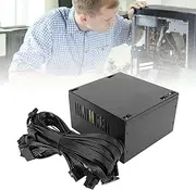 600W Computer Power Supply, Dual Core for Gaming PSU with 12cm Black Fan for ATX Case Desktop, Supports Vista, Energy Saving Design, Single 12V Rail Design