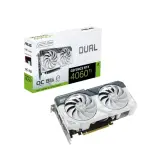 (聊聊享優惠) 華碩ASUS DUAL-RTX4060TI-O8G-WHITE 顯示卡(台灣本島免運費)