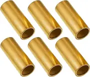 Dunzy 6 Pcs Trailer Leaf Spring Bushing Kit Shackle Bushings Bronze Bushings Trailer Axle Bushing Tools for Trailer Axle Replace Double Eye Springs, ID 9/16" OD 11/16"