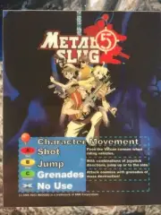 Metal Slug 5 Neo Geo Arcade Marquee