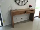 LANNA 2-DRAWER HALL CONSOLE TABLE SOLID SPOTTED GUM HARDWOOD TIMBER
