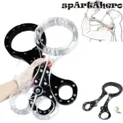 Crystal Handcuffs Neck-Wrist-Ankle Restraints Cangue Shackle Pillory Lockable