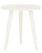 Safavieh Orion 16in White Round Accent Table