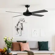 Devanti 52'' Ceiling Fan AC Motor 4 Blades w/Remote - Black