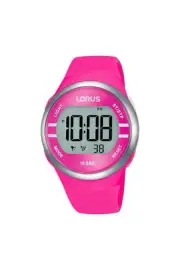 Lorus Pink Digital Watch with Silicone Strap R2343NX9