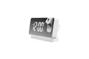 Projection LED Digital Alarm Clock For Ceiling Loud Alarm Clock For Heavy Sleeper-White