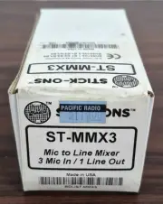 Stick-ons ST-MMX3 Line to Mic Mixer (3 Mic In / 1 Line Out)