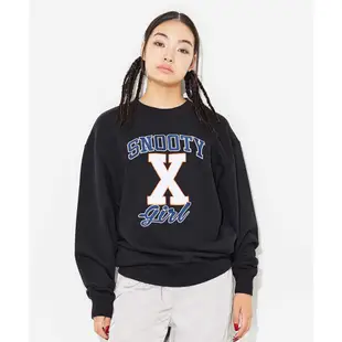 x-girl SNOOTY CREW SWEAT TOP 大學Ｔ105224012006