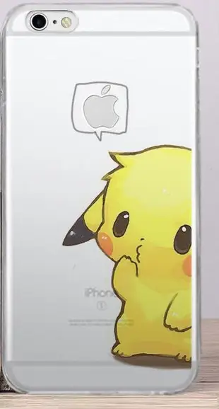 皮卡丘 手機殼 6S iphone Pokemon 全球超夯 神奇寶貝 軟殼 硬殼 手機套 玫瑰金 創意 plus 透明