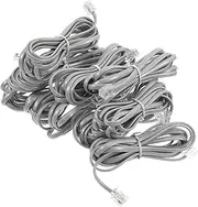 10 Pack Office Telephone Line Extension Cord Retractable Phone Cords Extra Long Rj11 6p4c 4-Wire Cable for Hotel Home