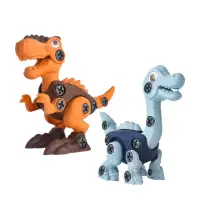 在飛比找momo購物網優惠-【JoyNa】拼裝恐龍兒童玩具 組裝恐龍玩具 兒童diy恐龍