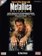 LEARN METALLICA DRUMS BOOK/CD - LARS ULRICH NEW VOL. 2