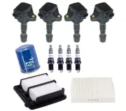 Ignition Coils Platinum Spark Plugs & 3 Filters Fits Honda CR-Z 1.5L 2011-2016 (for: Honda)
