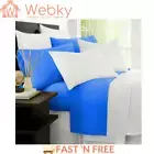 Ramesses 2000TC Bamboo Single Bed Sheet Set Hypoallergenic Sheets - Royal Blue