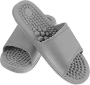 1Pair Thick Soled Foot Massage Slippers for Indoor Relief for Foot Suitable for Home Use Grey
