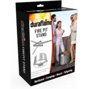 Duraflame Smokeless Fire Pit Stand 19" Inches Stainless Steel New Box Camping