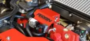Perrin Red Aluminum Boost Control Solenoid Cover for 2008-2021 Subaru STi (for: Subaru)