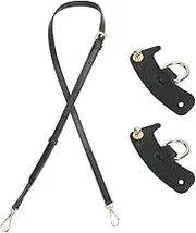 Purse Strap Crossbody with Metal Hardware, Adjustable Shoulder Straps for Bags & Purses