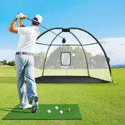 3.5m Everfit Golf Practice Net with Driving Mat Training Aid Target Hitting