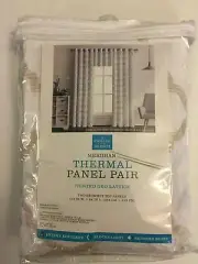 Curtains Meridian Thermal Lined Panel Pair Geo Lattice 2 Panels 104"W x 84"L