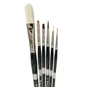 Trekell Oil Brush Bundle - Long Handle Professional Set