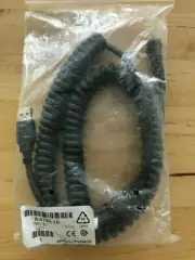 DATALOGIC CAB 8-0734-16 USB POT COILED 12FT USB, Coiled, 12 ft