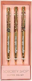 Sigma Delta Tau Sorority Glitter Pen Set