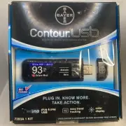 Bayer Contour USB Blood Glucose Sugar Monitoring Testing System Expired New