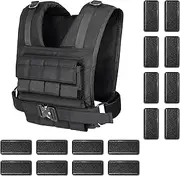 Adjustable Weighted Vest 35lbs/45lbs, Weighted Vest Men Weighted Training Vest Heavy Duty Weighted Exercise Vest With Iron Weights Workout Vest for Men and Women Strength Training Running Walking