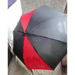 【紫晶小棧】法拉利 防風直傘 大直傘 自動直傘 直立傘 雨傘 雨具 自動傘 陽傘 (經典黑紅款) 7-11