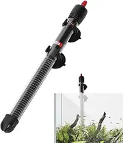 Betta Fish Tank Heater - Temperature Adjustable Fish Tank Heating Rod | pvc Uniform Heating Freshwater Marine Fish Tank Heaters, 25W/50W/100W/200W/300W Uniform Heating, Aquarium Heater