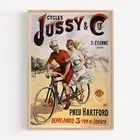 Cycles Jussy & Cie Bicycle 1908 Retro Vintage Poster Print