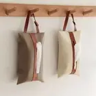 Toilet Tissue Storage Bag Paper Holder Hanging Tissue Cover Bag Car Tissue Box