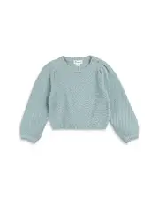 Miles the Label Girls' Cloud Blue Sweater - Little Kid