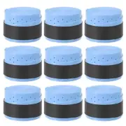 9 Pack Tennis Racket Grip Tape with Hole 43.3" Non-Slip Absorb Sweat Sky Blue