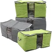 BUGUUYO 4pcs Multi-function Clothing Bags for Home Storage Quilt Pouches for Bedding Organizing Comforter Storage Bags Handles