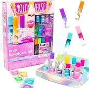 You*Niverse Create Your Own Lava Lip Gloss Lab Craft Kit by Horizon Group USA, DIY 5 Lip Glosses, Mix & Create Compounds for Cosmetics, Assorted