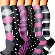 Compression Socks Women & Men 15-20mmhg (Large-X-Large)